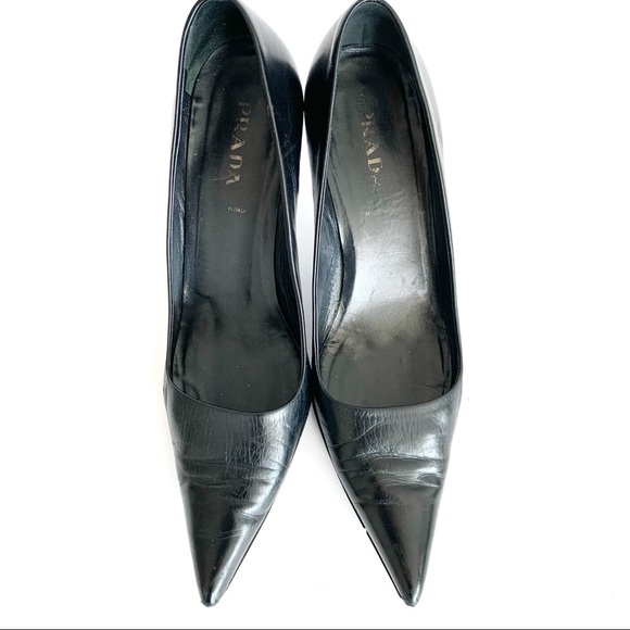 Prada Leather Stiletto Medium Pumps Size 39 - Picture 4 of 7